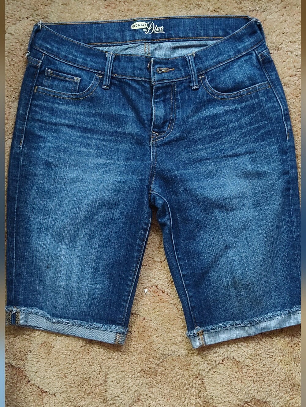 Old Navy Blue Denim Bermuda Shorts